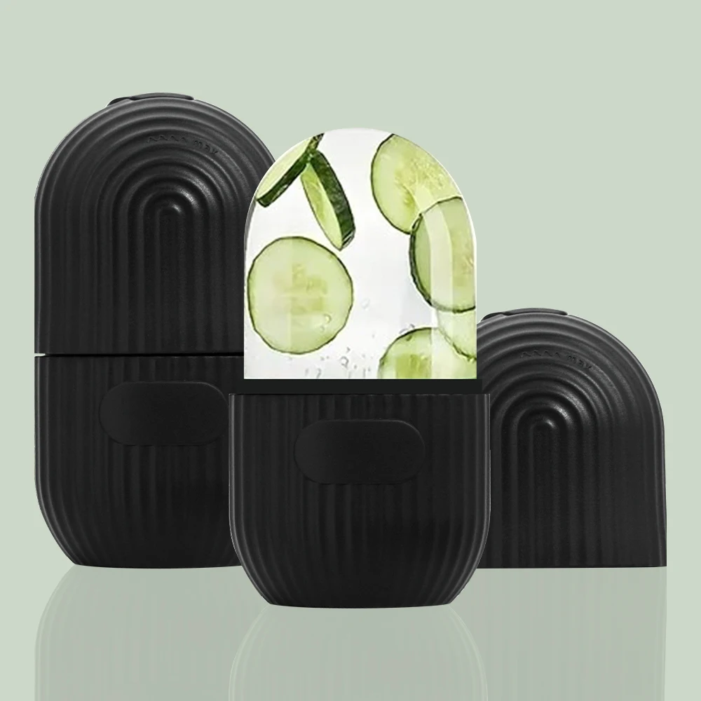 Wholesale Colorful Custom Logo&Color Silicone Ice Roller Contouring Face Glow Ice Cube CorrugatedFace Roller For fAce