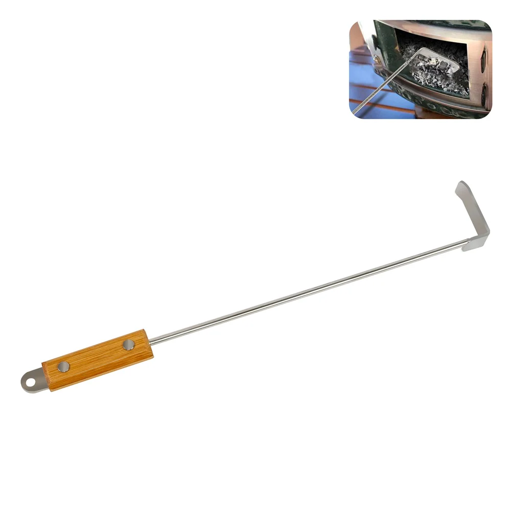 MCD Kamado Grill Charcoal Smoker Stainless Steel Ash Cleaner BBQ Accessories Cast Iron Ash Tool  wh