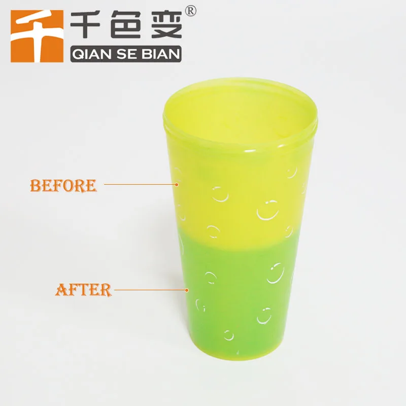 Thermochromic Thermosensitive Temperature Activated Color Changing Dip Pigment Powder Material Injection Molding Plastic Cup