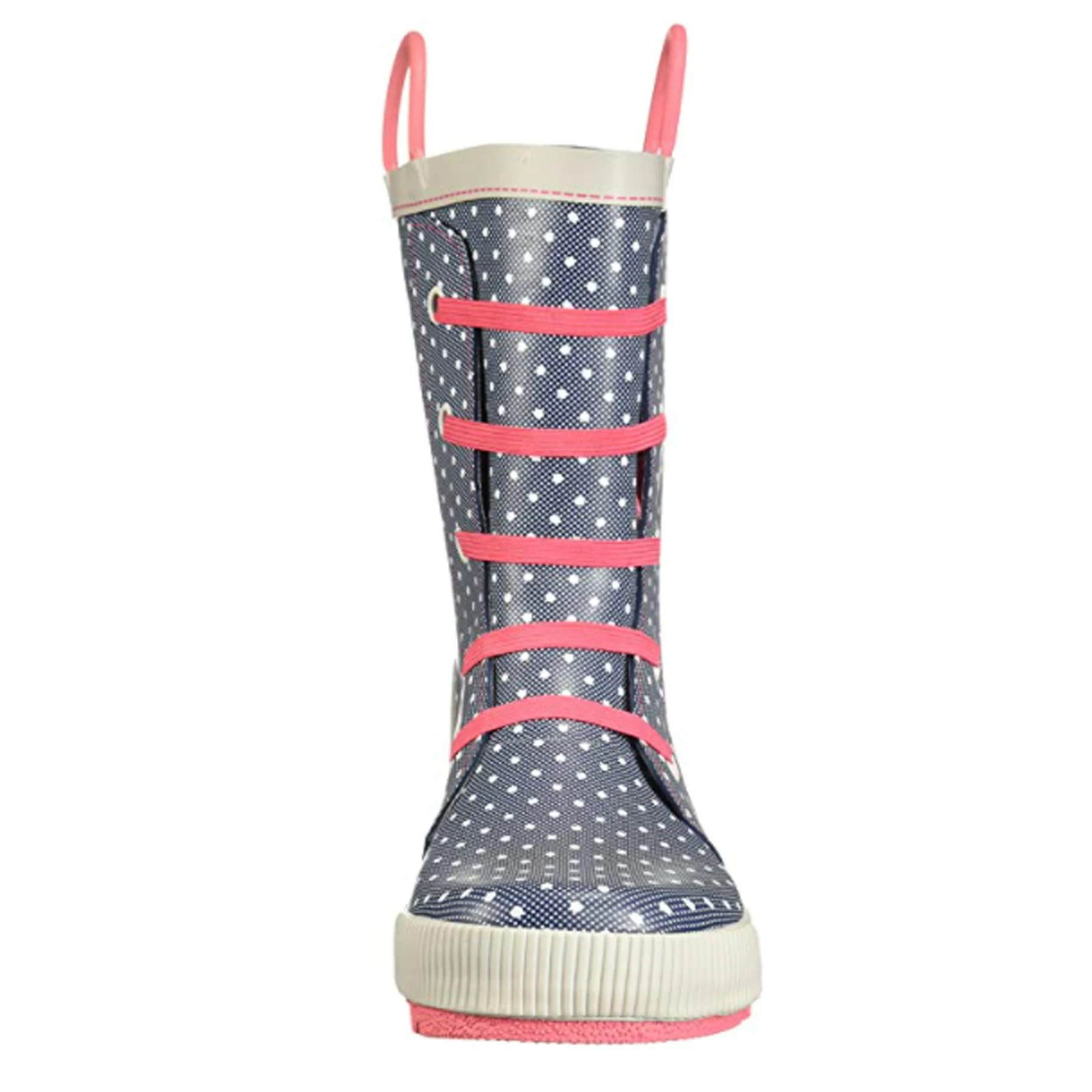 Новые водонепроницаемые резиновые сапоги в горошек с нескользящей подошвой для девочек и мальчиков