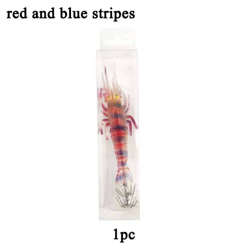 Bionic Shrimp Nightlight Soft Fish Bait for Squid Fishing and Fishing