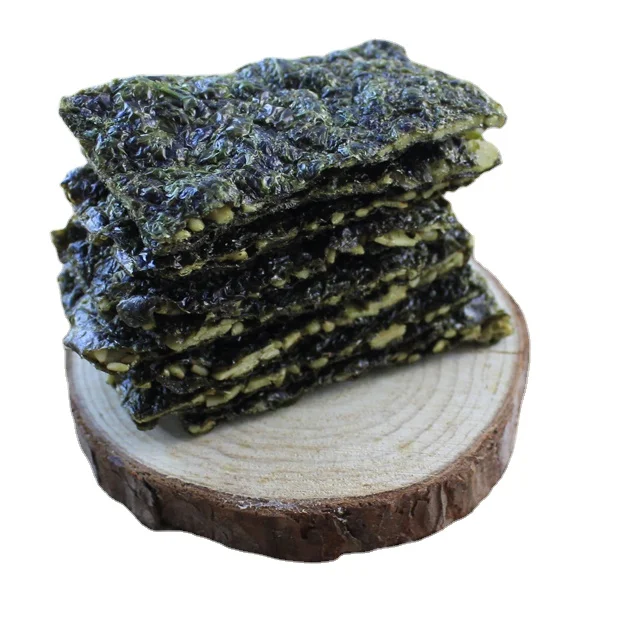 JAPANESE SNACK SEAWEED CRISP Sesame Almond Pumpkin Seed filling