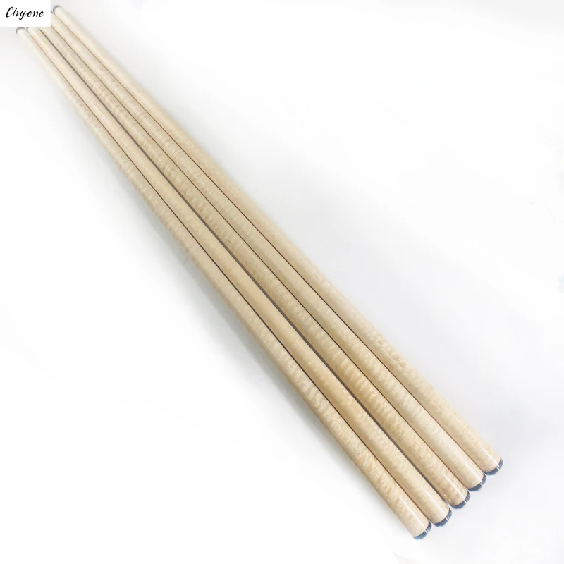 Chyone 12/13mm very straight 12pcs spliced  curly maple shaft with carbon fiber tube inside carom cue shaft pool cue shaft