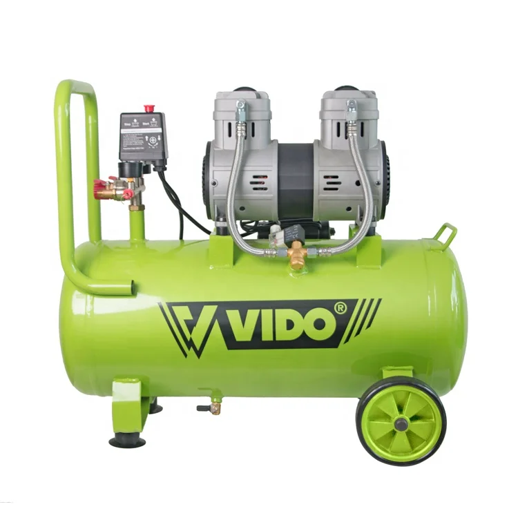  VIDO paint hgih speed oiless quite air-compressor 2HP 50L with adjustable pressure for multiple