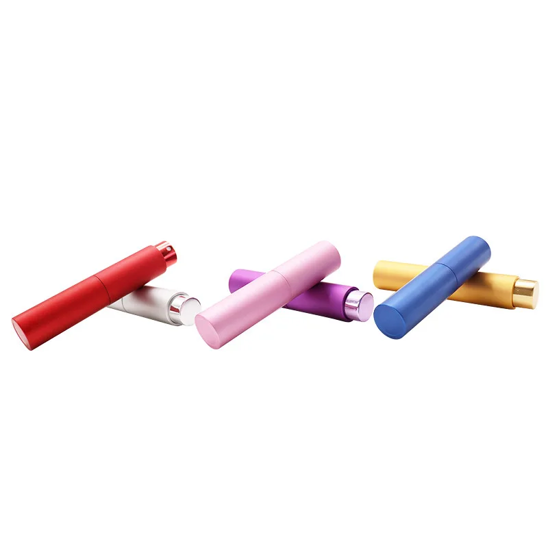 5ml 8ml 10ml 15ml 20ml Wholesale Aluminum Empty Mini Cosmetic Twist Up Black Travel Refillable Perfume Atomizer