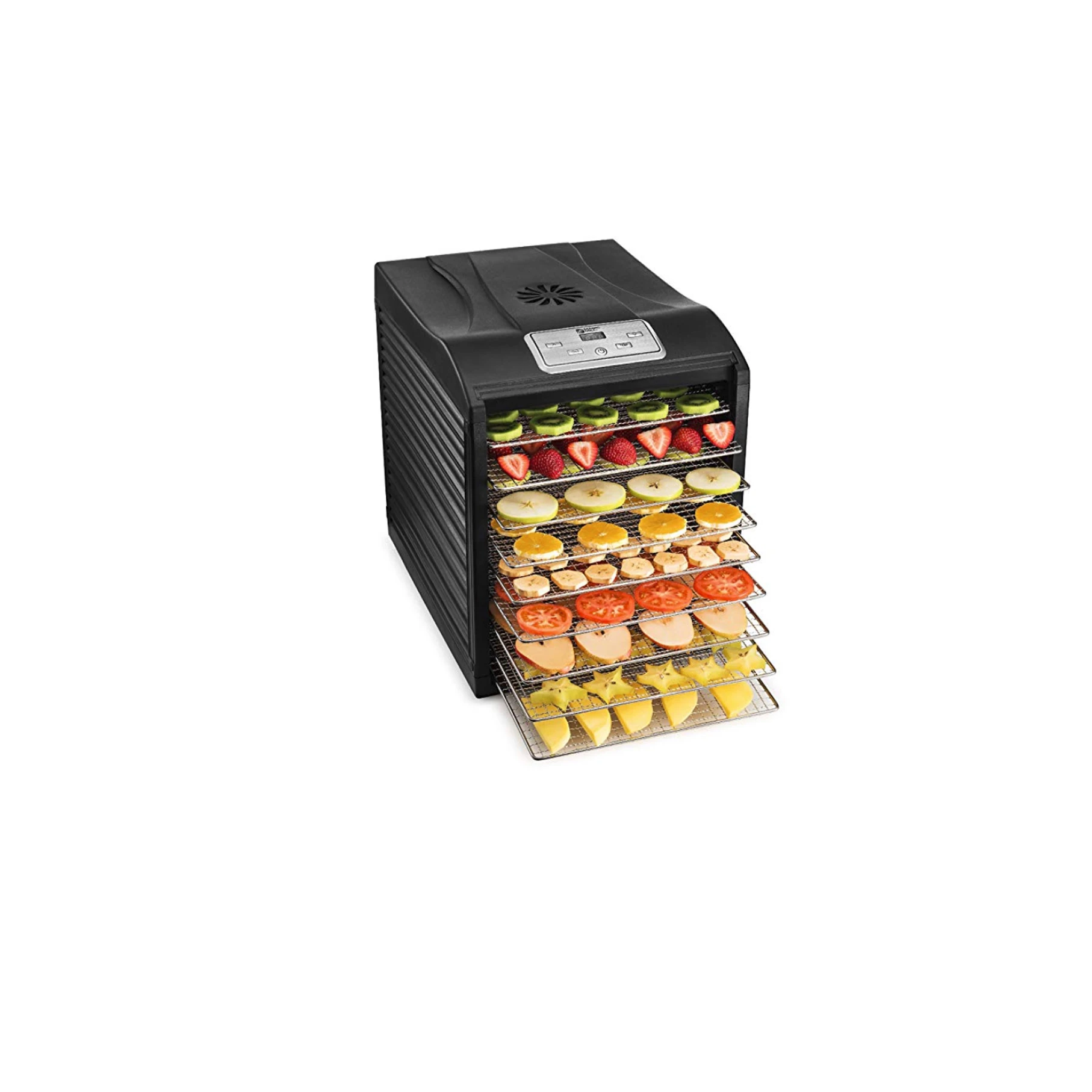 Professional 9-Tray Electric Food Dehydrator Machine Multi-Tier Household Kitchen Food Preserver Mini Food Processor