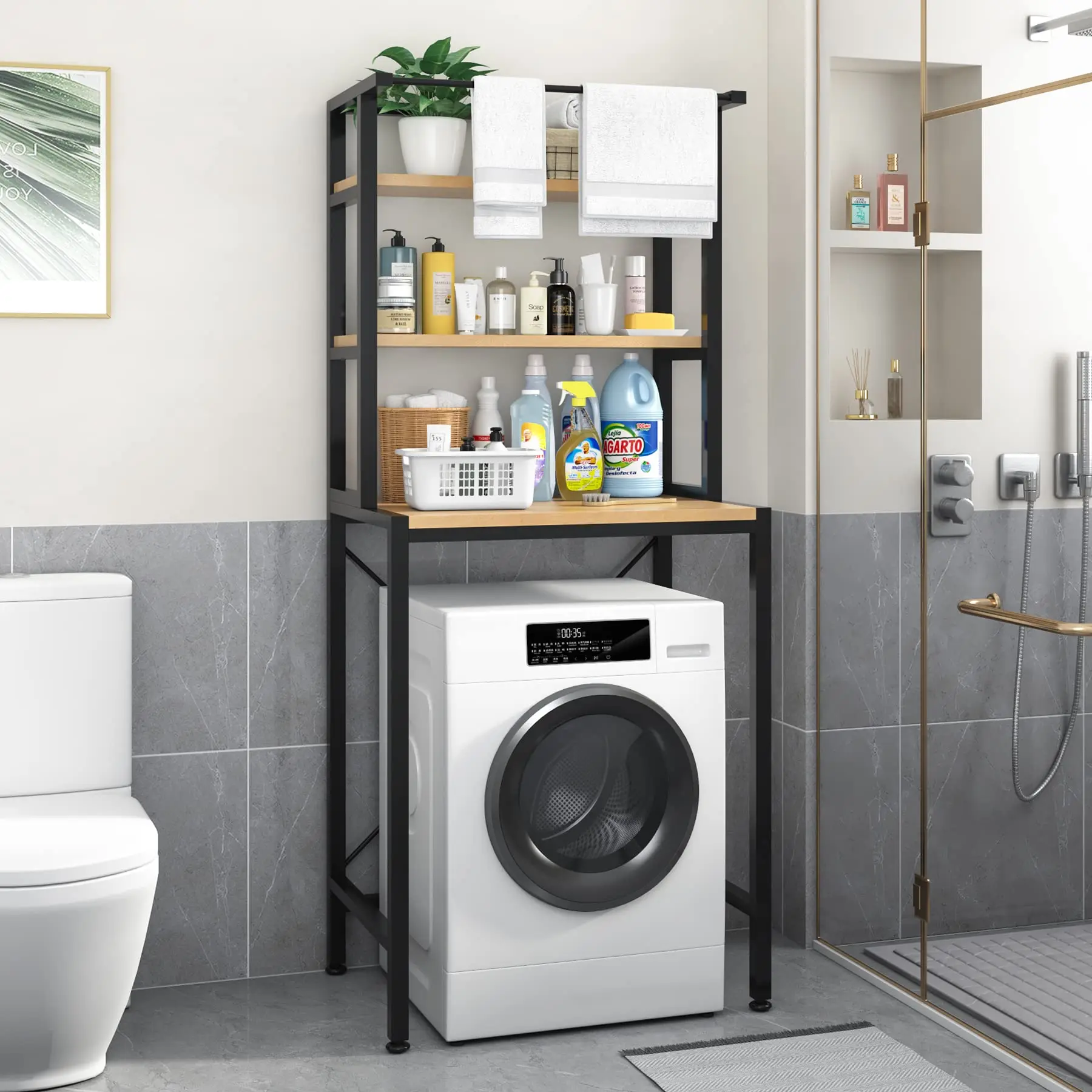 Storage Cabinet for Laundry Rack Bookshelf with Wheels Bookshelf display Space saving Decorate Wall Shelf Used Living Room