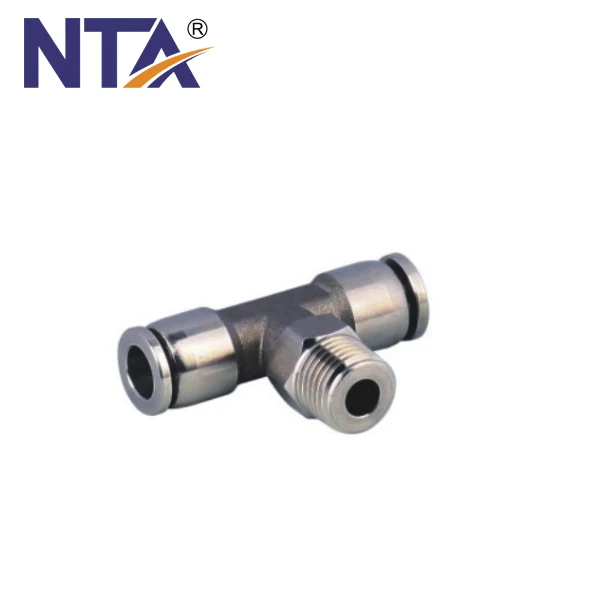 High Quality SS-PZA Cross Pneumatic Push in Fitting Stainless Steel Fittings