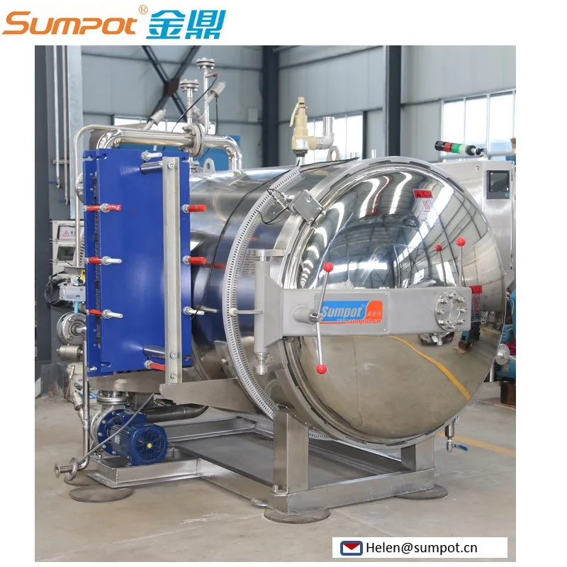 Wet Pet Food Water Spray Retort Autoclave Sterilizer