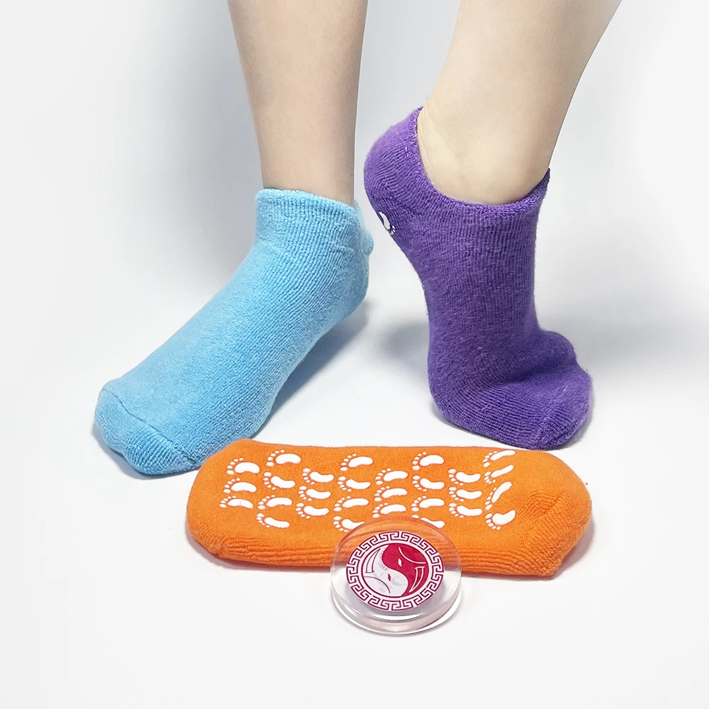 6 Pairs Moisturizing  Gel Socks Extra Soft Gel Socks Gel Spa Socks for Dry Cracked Feet Skins