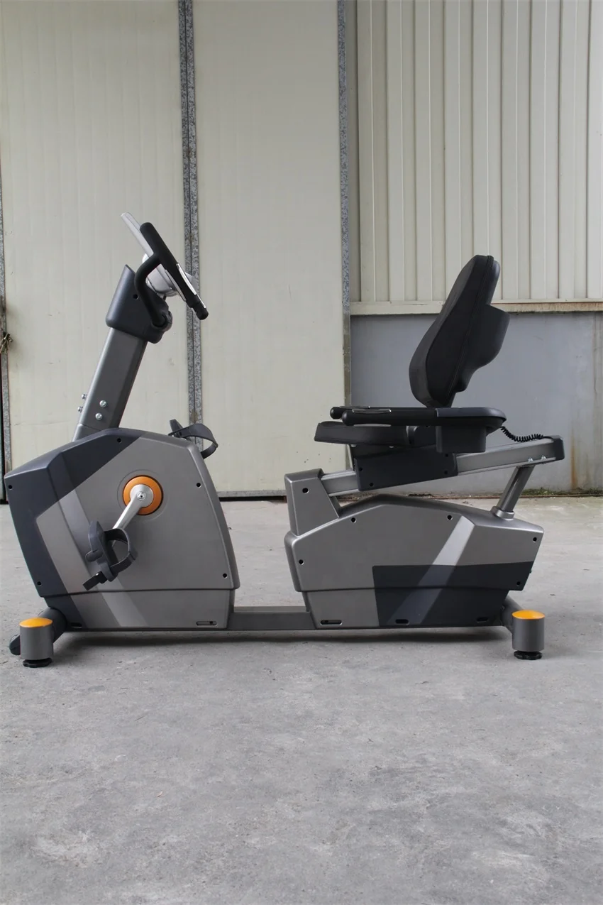 Gym Fitness Equipment Cardio Training Speed Adjustable Spin Bicycle Self-generating Magnetic Recumbent Bike With LED Display