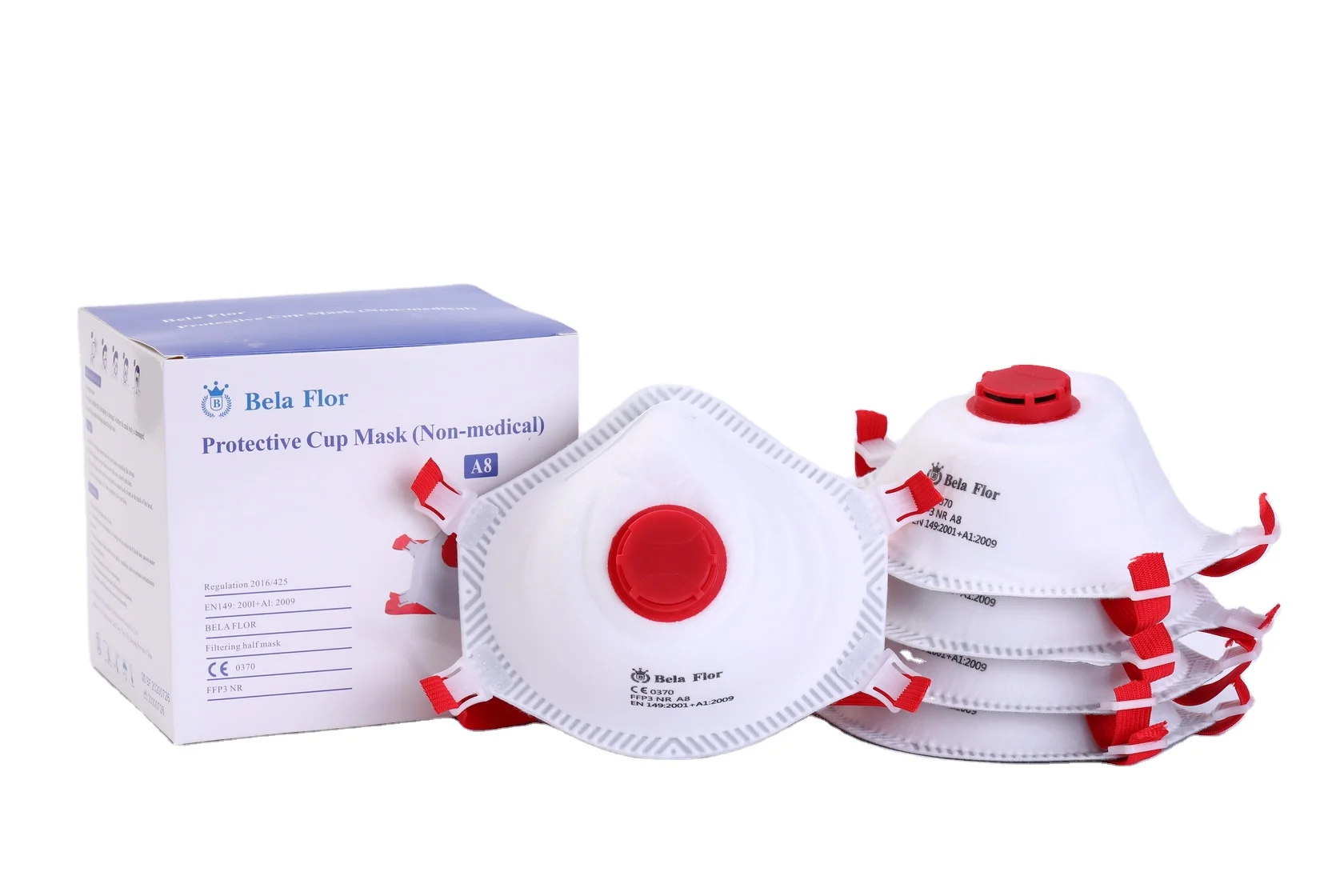 
White List Model A8 KN 95 Mascarillas 5 ply with Valve Best selling products FFP3 Respirator&Mask 