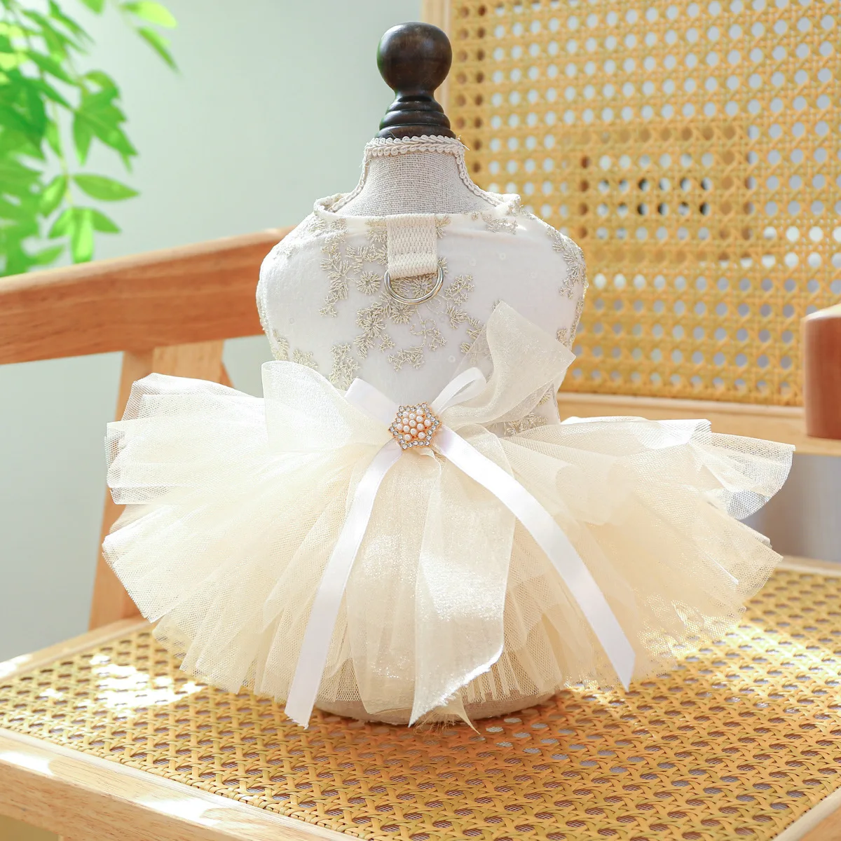 New Arrival Dog Wedding Dress Princess Dress Puppy Puffy Gauze Skirt Luxury Elegant Dog Wear Clothes