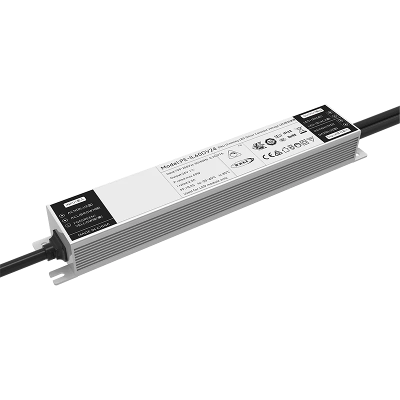 5 years warranty Triac 0-10v 5 in 1 Dimmable LED Driver IP67 led power supply 100w dc 24v 12v led driver for led light