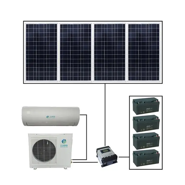 New Type DC Solar 18000btu 24000btu Solar Cooling System Air Conditioner