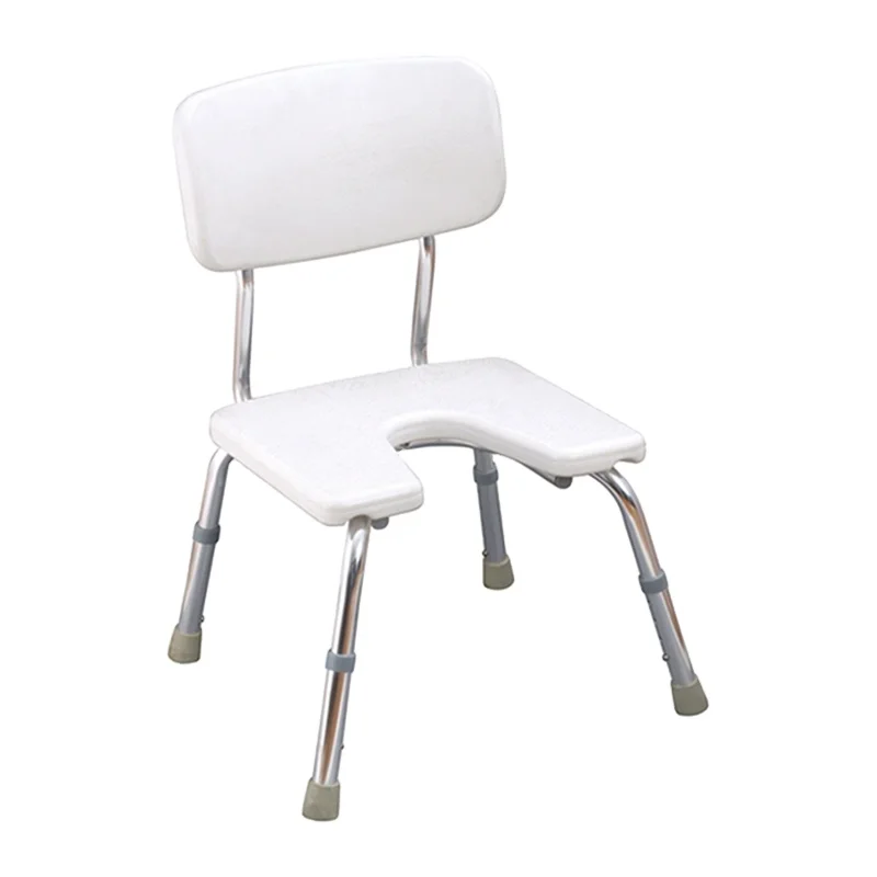 Durable aluminum shower chair for the elderly with adjustable bathtub for the disabled