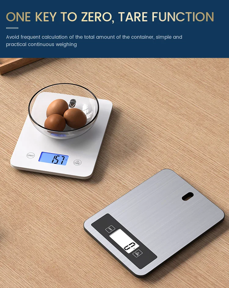 Stainless Steel Kitchen Scale Weigh Digital Weighing Food Kitchen Scales For Food