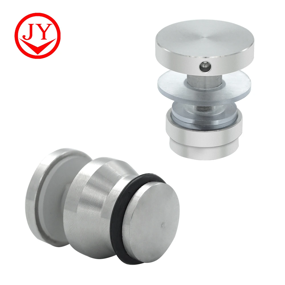 Modern frameless sliding glass door system enclosed shower room hardware