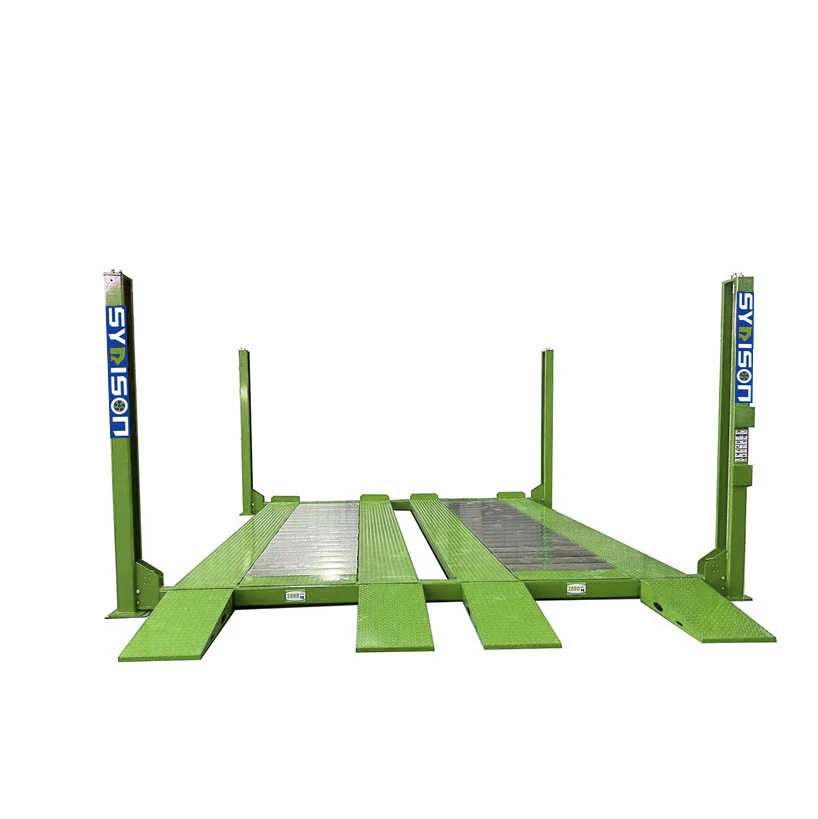 DFPP Four post double wide car parking lift for service station ce for sale