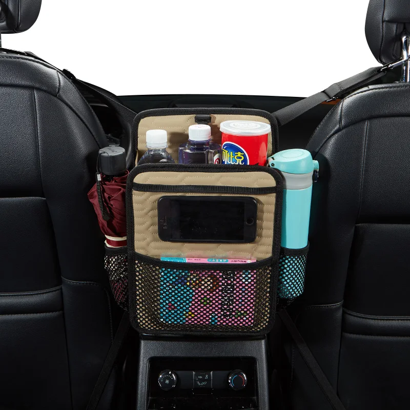 Leather Car-Net Pocket Handbag Holder Car Seat Crevice Storage Cup Holder Organizer  Gap Pocket For car accessories