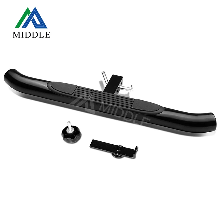 Universal 37 Inches x 3.25 Inches Black Coated Tow Hitch Step Bar Board for 2 Inches Receiver Pickup Truck