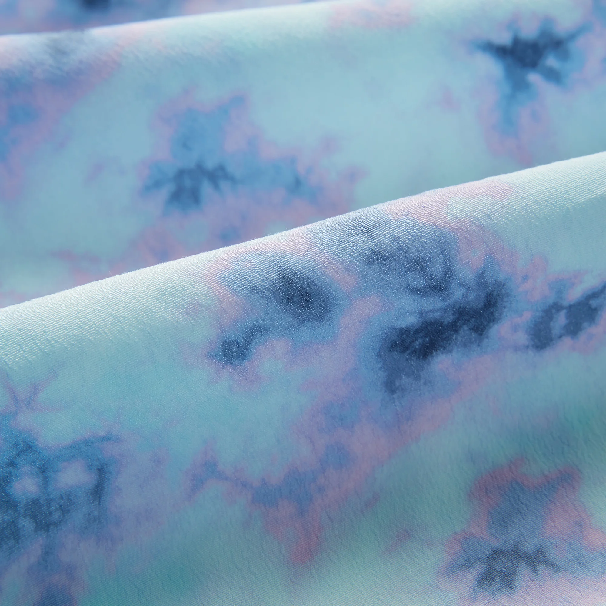 NO MOQ Free sample crinkle 100%  rayon viscose digital printed woven poplin fabric for dress