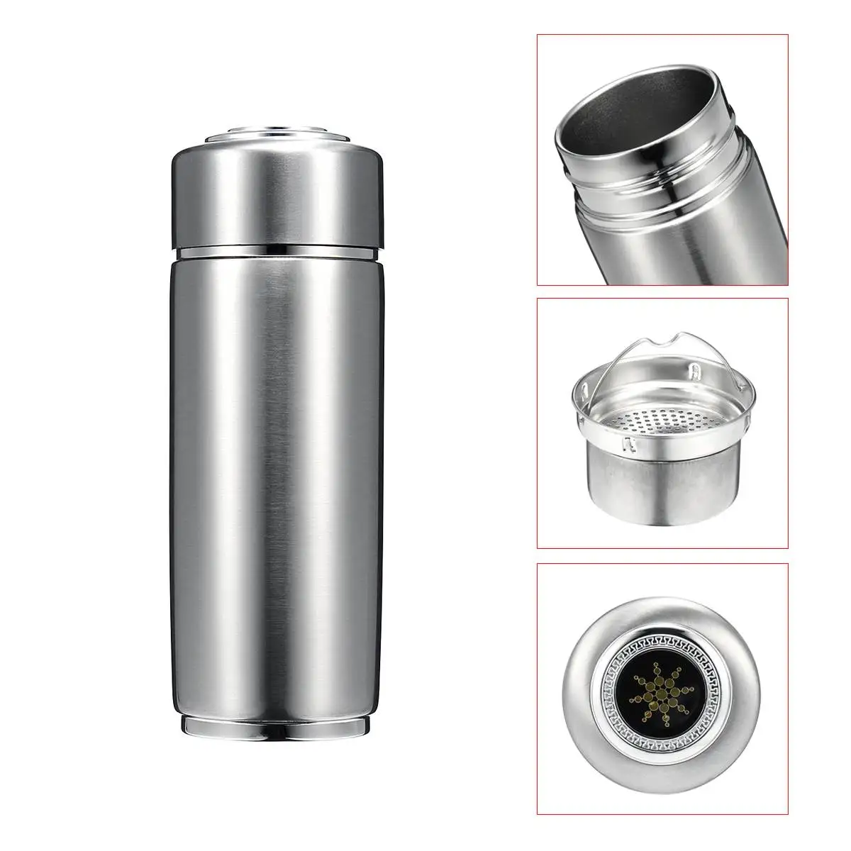 304 stainless steel nano energy flask alkaline cup water ionizer