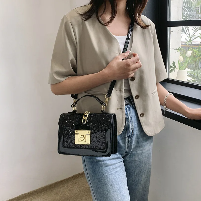 Fashion luxury leather women hand bags shiny evening bag purses and handbags 2023