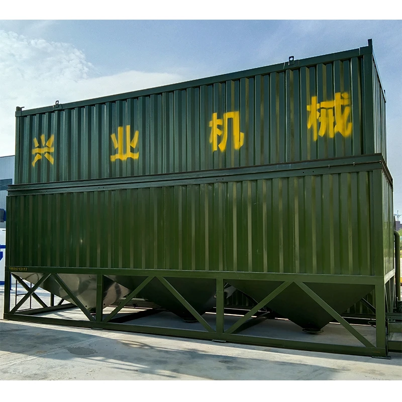 Portable Square Cement Silo Stackable Tank Cement Silo 30t 50t 60t 80t 100t 200t Horizontal Cement Silo