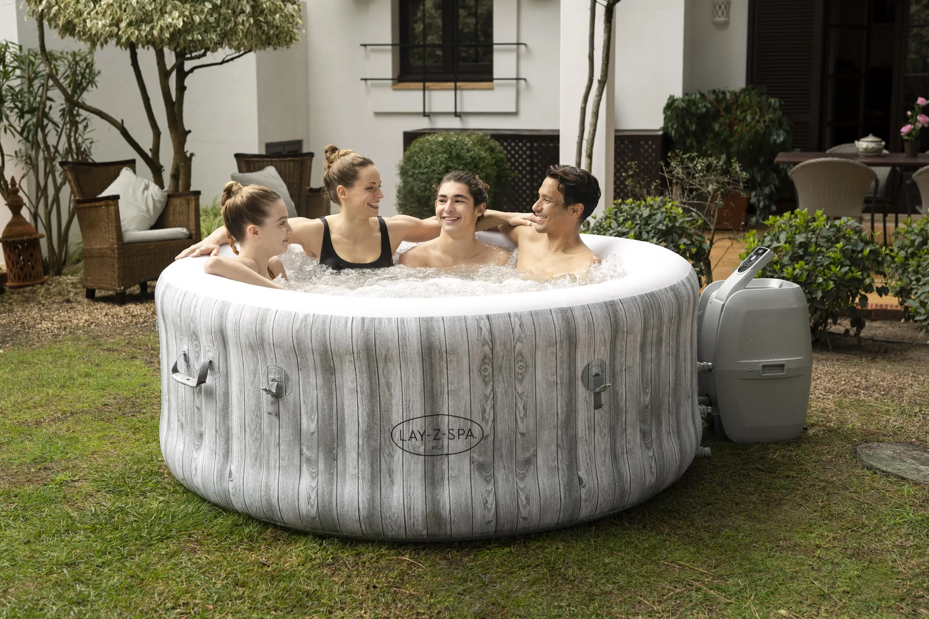 Bestway 60085 Hot Sale Spa Pool Tub Air Jet Inflatable 4 Person Outdoor Spa Pool For Family