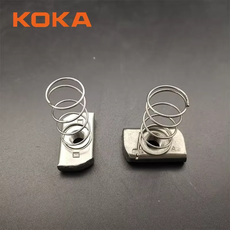 carbon steel spring channel nut m8