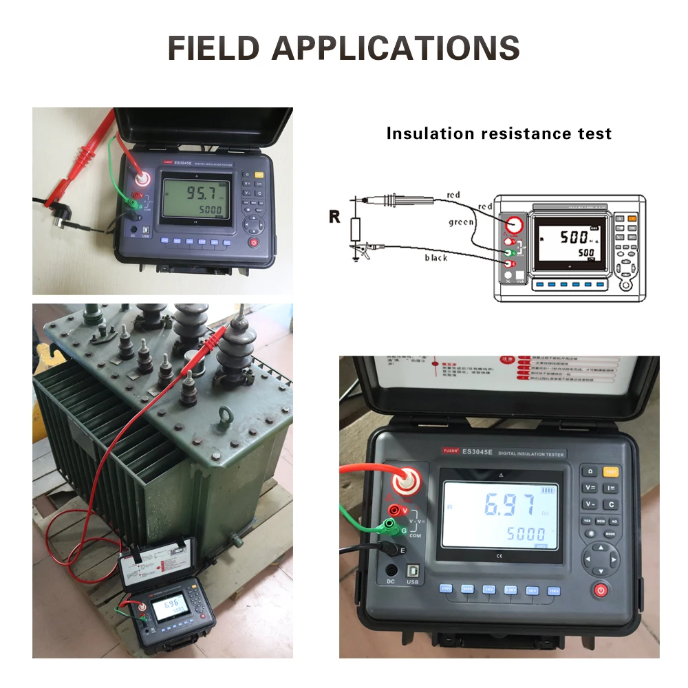 ES3045 High voltage stable and reliable transformer cable insulation resistance tester AC voltage DC voltage megger