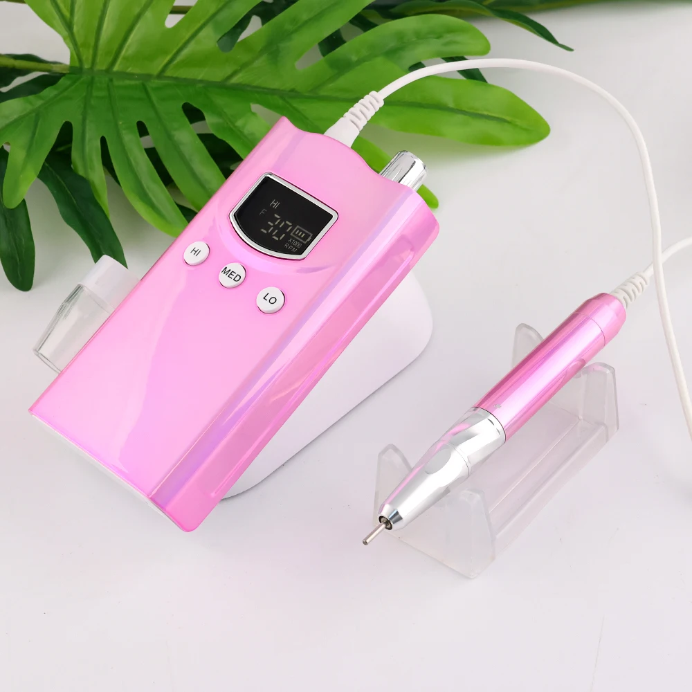 2023 New Brushless E-file Professional Electric Manicure 85W Nail Drill Cordless With Preset Speed Function For Salon Nail Drill