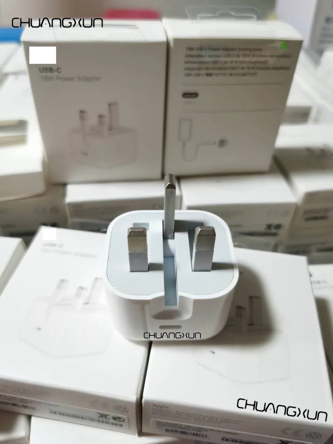  Оригинальная 18 Вт PD3.0 быстро USB-C адаптер питания зарядное устройство великобританская настенная USB для iphone11pro макс 3 штыря складного типа