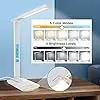 LED Desk Lamp With Wireless Charger Alarm Date Temperature Foldable LCD Clock Display Reading Table Lamp