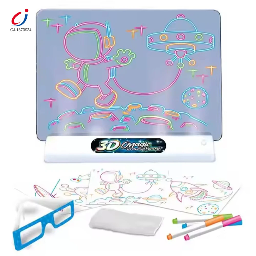 Лидер продаж обучающий светящийся рисунок Волшебная 3d-доска для рисования