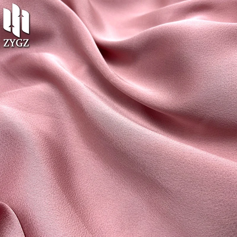 Polyester satin fabric imitation acetic acid texture matte pendant dress dress fabric wholesale