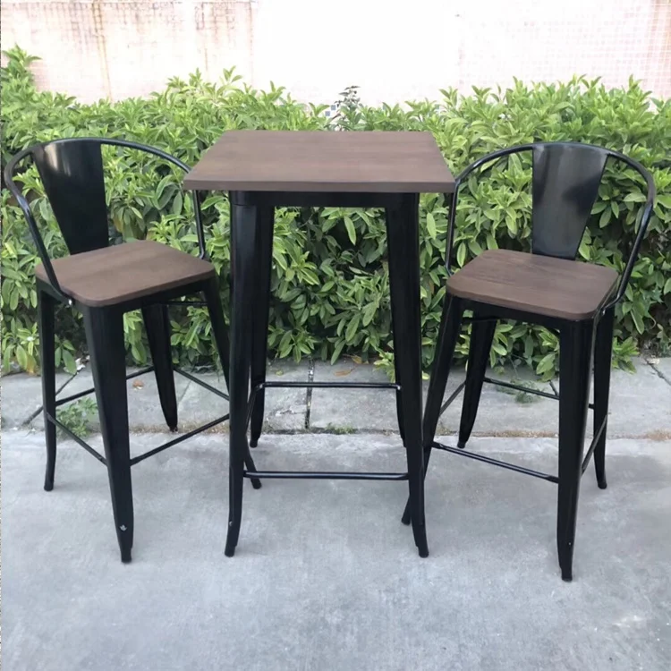 Fashion modern design outdoor furniture arm tolix high bar chair