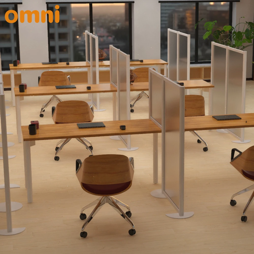 Removable desktop frosted Acrylic/Glass/PET Desk Office Partition Desktop divider Panel screen