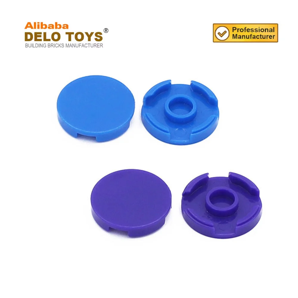 DELO TOYS DIY bulk Plastic building blocks ABS material bricks Tile, Round 2 x 2 (NO.4150)