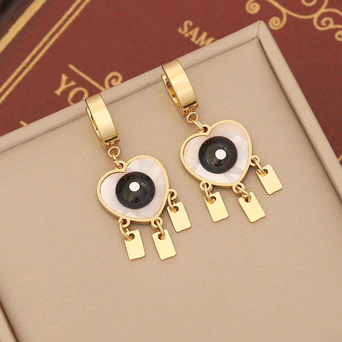 Wholesale Fashion Multi Styles Free Choice Stainless Steel Huggie Hoop Dangle Eye Drop Personalized Earrings