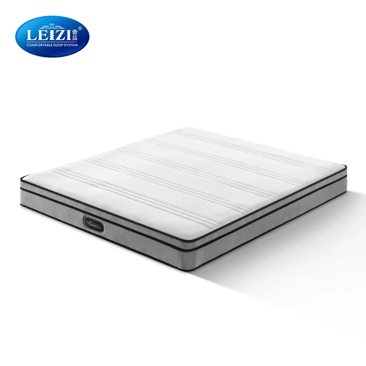 Compressed medium soft king queen size hybrid memory foam spring bed mattresses