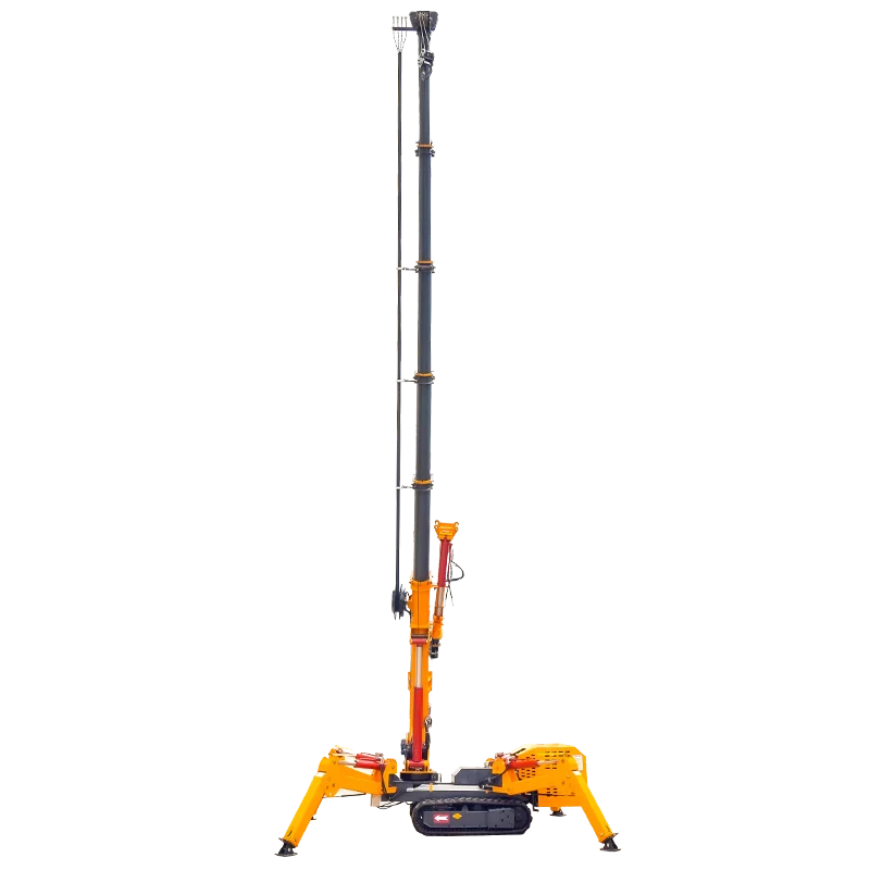 3 Ton Spider Cranes 9 Meters Ground Lift Mini Lifting Equipment Automatic Walking 8 Ton Crawler Cranes Jib Electric Spider Crane