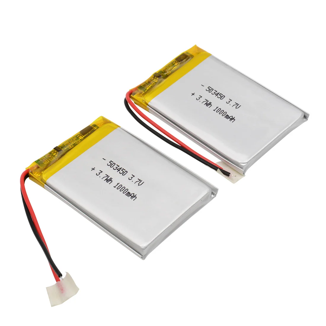 
3.7v Rechargeable Lithium Polymer Battery Standard Model 503450 703450 High Capacity 12 Months,3months-1year 1000mah 38g CN;GUA 