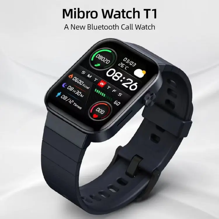 Mibro T1 Smart Watch 1.6 Inch AMOLED Screen 2ATM Fitness Tracker Waterproof Smartwatch Sport Watch