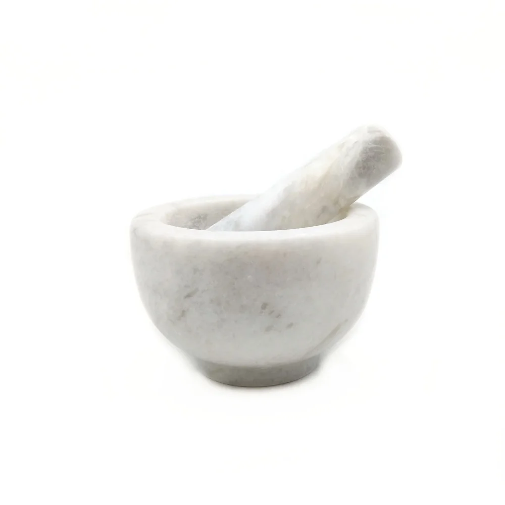 Nanwei Кухня Белый Камень Натуральный Белый Оникс роскошный маленький ступка и пестик