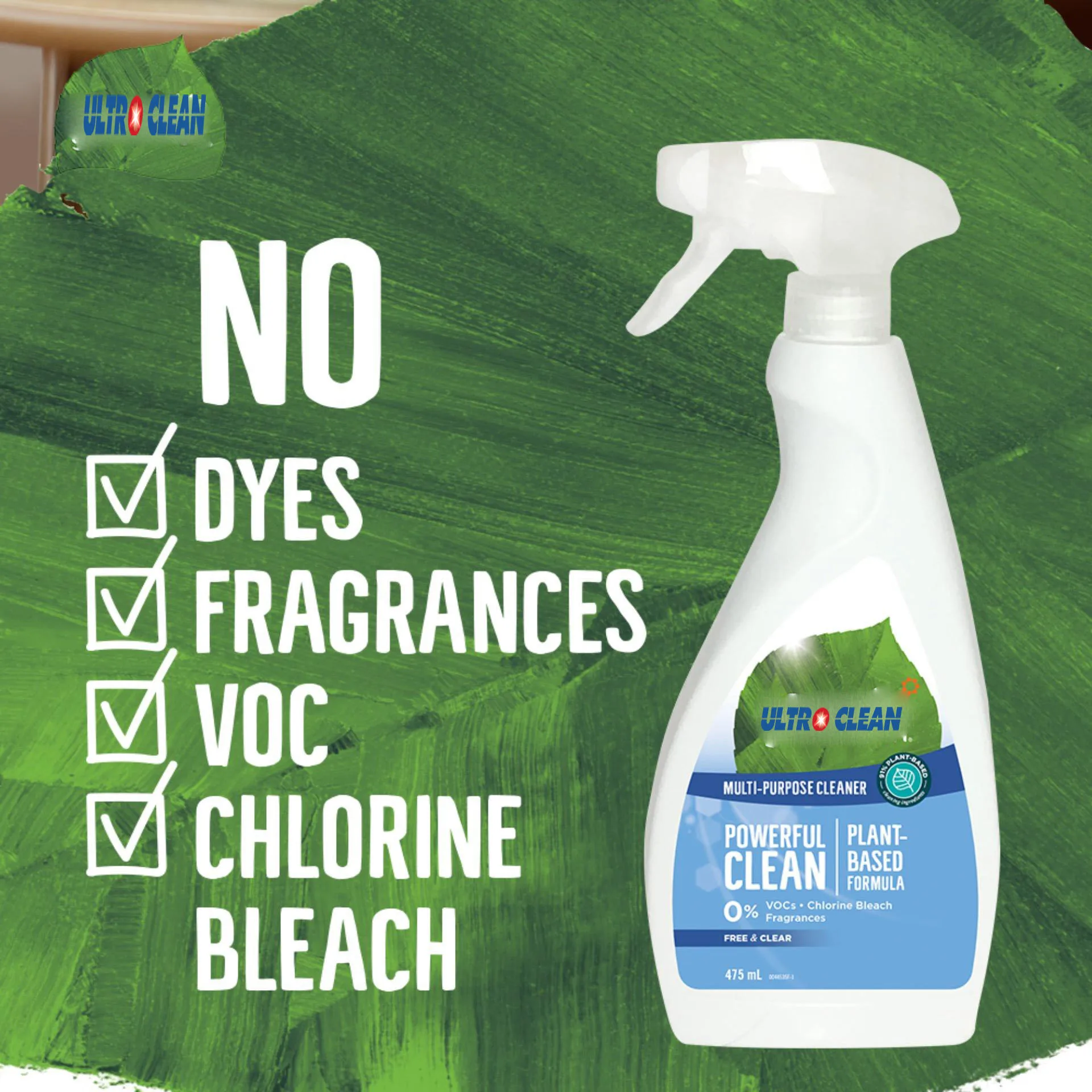 475ML General Bathroom Non Amonium Oem Method Epa Glas All Purpose Household Cleaner