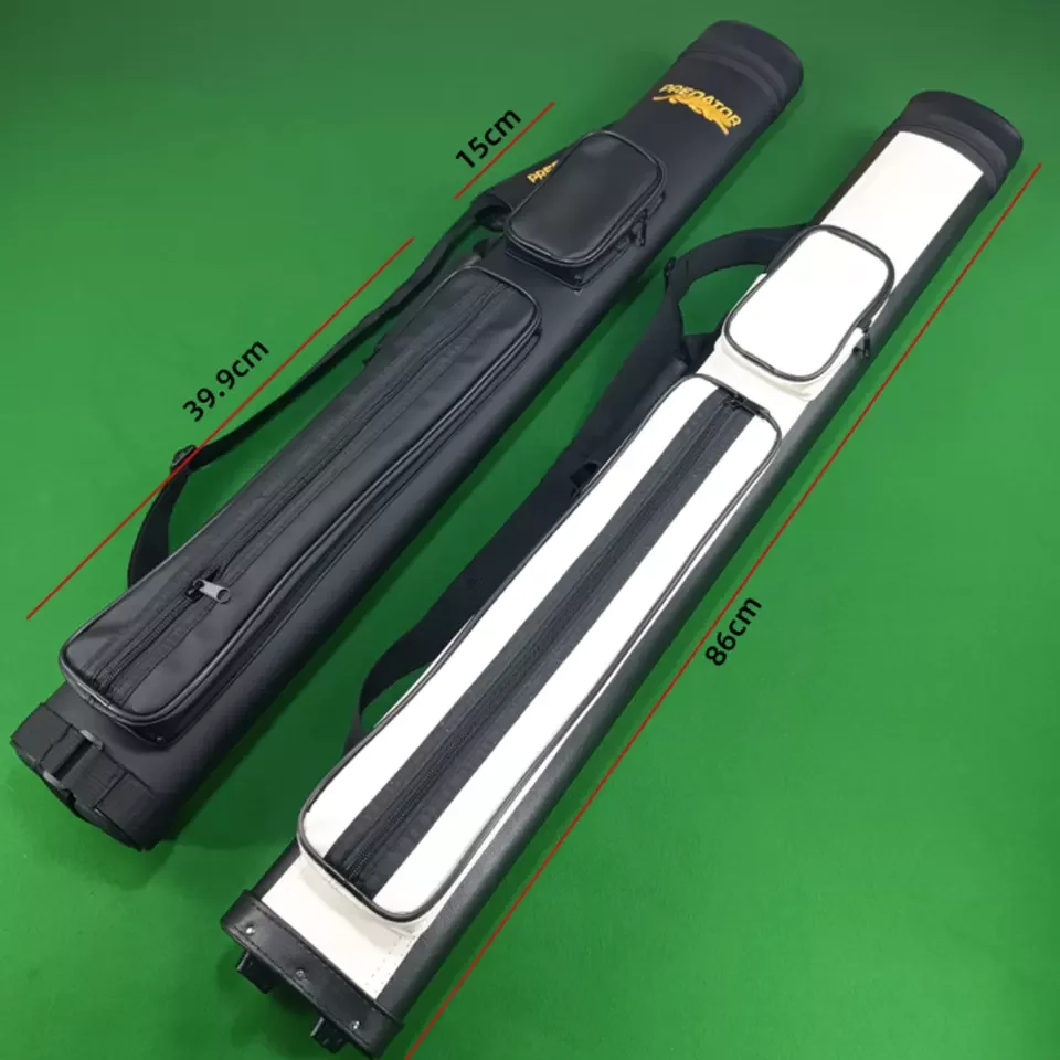 Wholesale prices 2B2S cheap 1/2 American 2x2 Billiard Cue Case Adjustable Shoulder Straps portable 4holes pool cue case