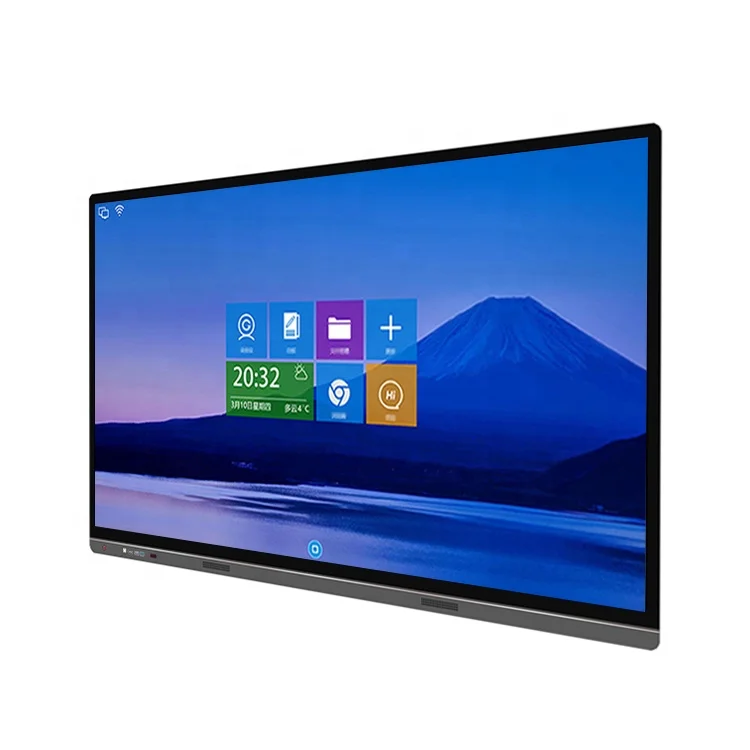 65 Inch Factory Price Interactive Whiteboard Smart Board Win OS 4k 8G 128G All-in-one Pc