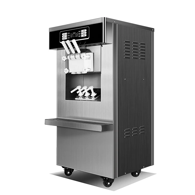 Commercial Soft Ice Cream Maker Machine,Ice-Cream Machine,Making  IceCream Machine with air pump